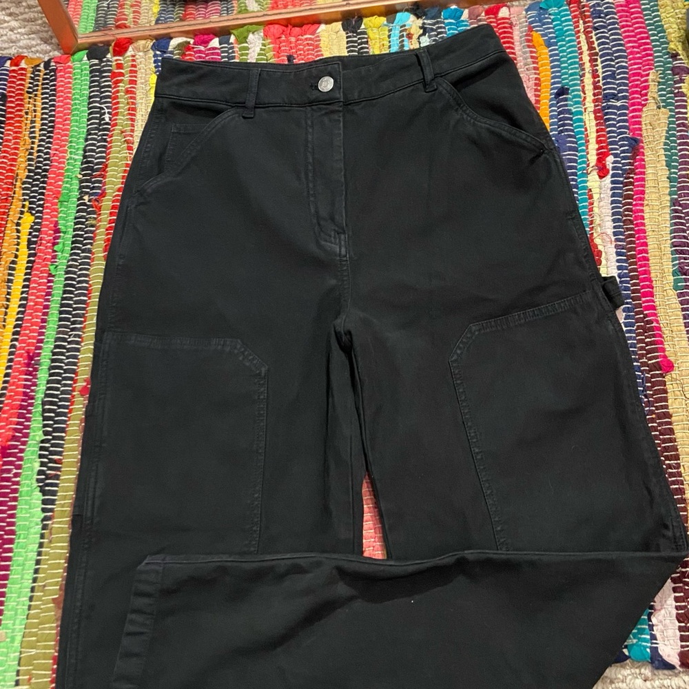 Wilfred Black Carpenter Style Straight Leg Pants